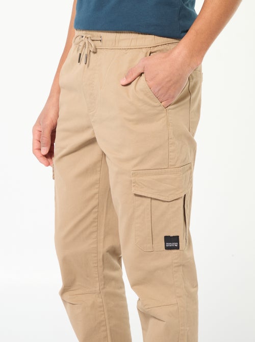 Jogpant met zakken met klepje - Kiabi