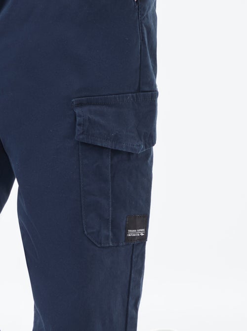 Jogpant met zakken met klepje - Kiabi