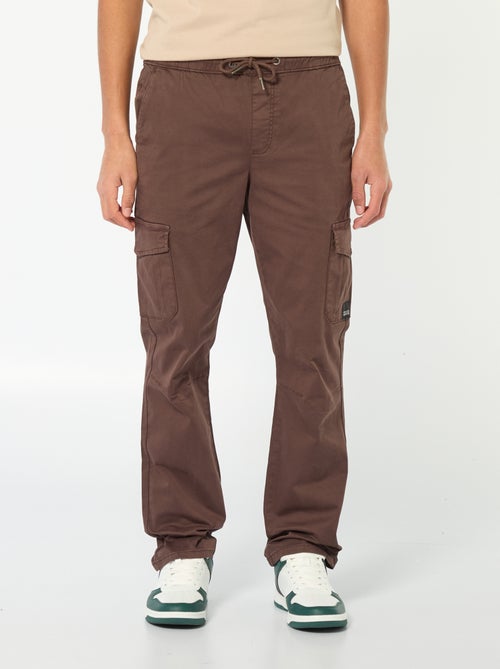 Jogpant met zakken met klepje - Kiabi