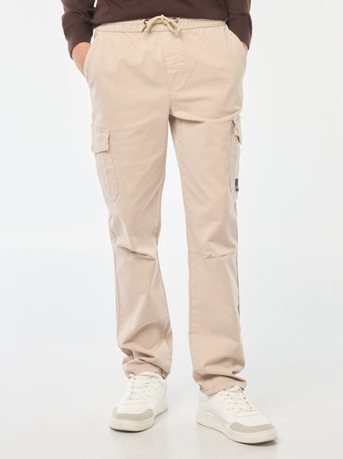 Jogpant met zakken met klepje - Kiabi