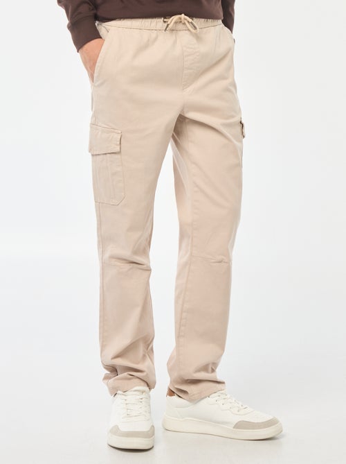 Jogpant met zakken met klepje - Kiabi