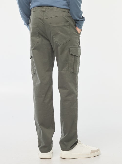 Jogpant met zakken met klepje - Kiabi