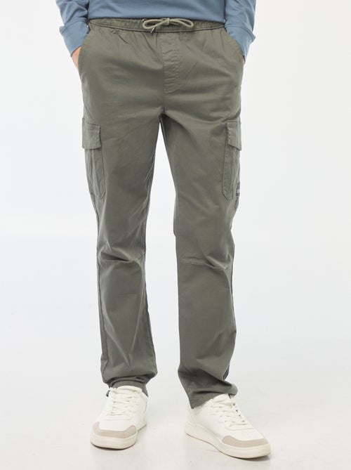 Jogpant met zakken met klepje - Kiabi