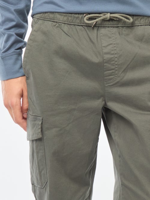 Jogpant met zakken met klepje - Kiabi