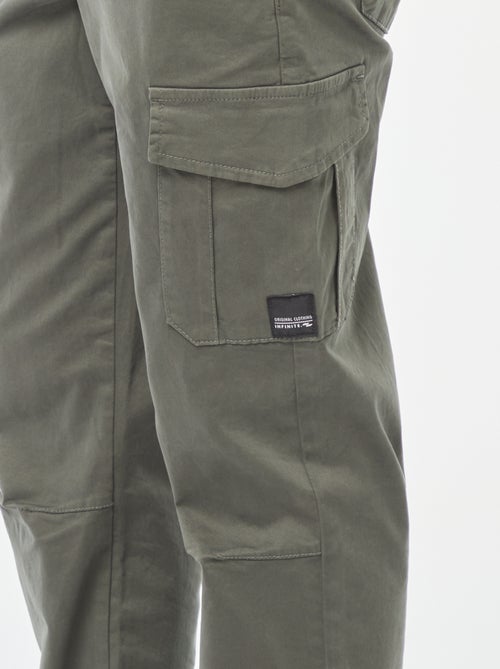 Jogpant met zakken met klepje - Kiabi