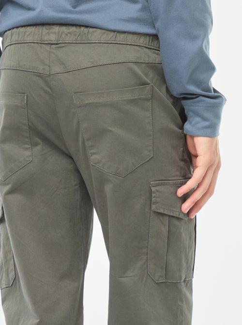 Jogpant met zakken met klepje - Kiabi