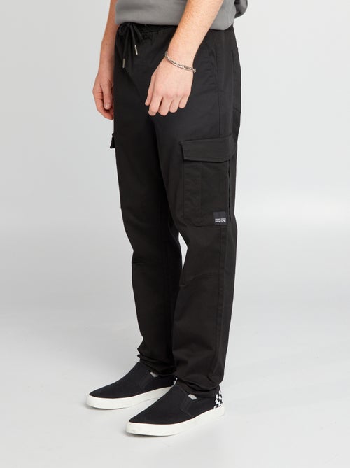 Jogpant met zakken met klepje - Kiabi