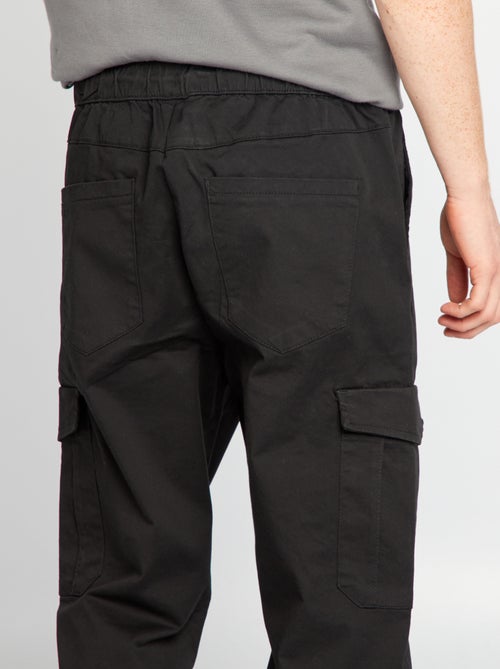 Jogpant met zakken met klepje - Kiabi