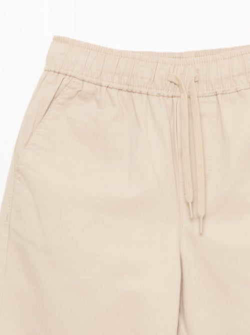 Jogpant uni avec ourlets - Kiabi