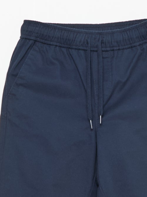 Jogpant uni avec ourlets - Kiabi