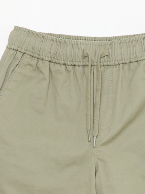 Jogpant uni avec ourlets - Kiabi