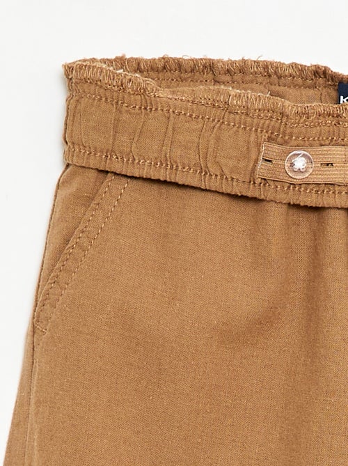 Jogpant van linnenmix - Kiabi