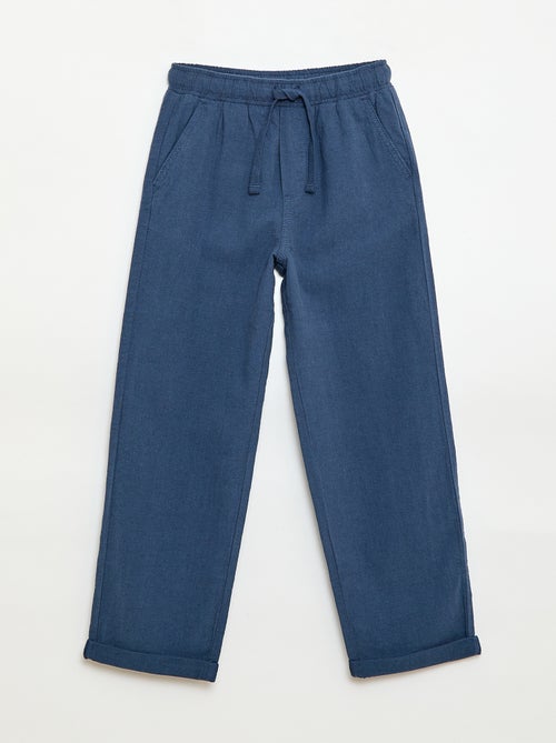 Jogpant van linnenmix - Kiabi