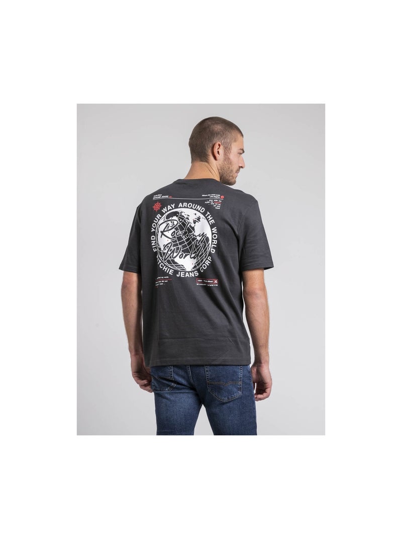 Johart oversized t-shirt met ronde hals van puur katoen Grijs - Kiabi