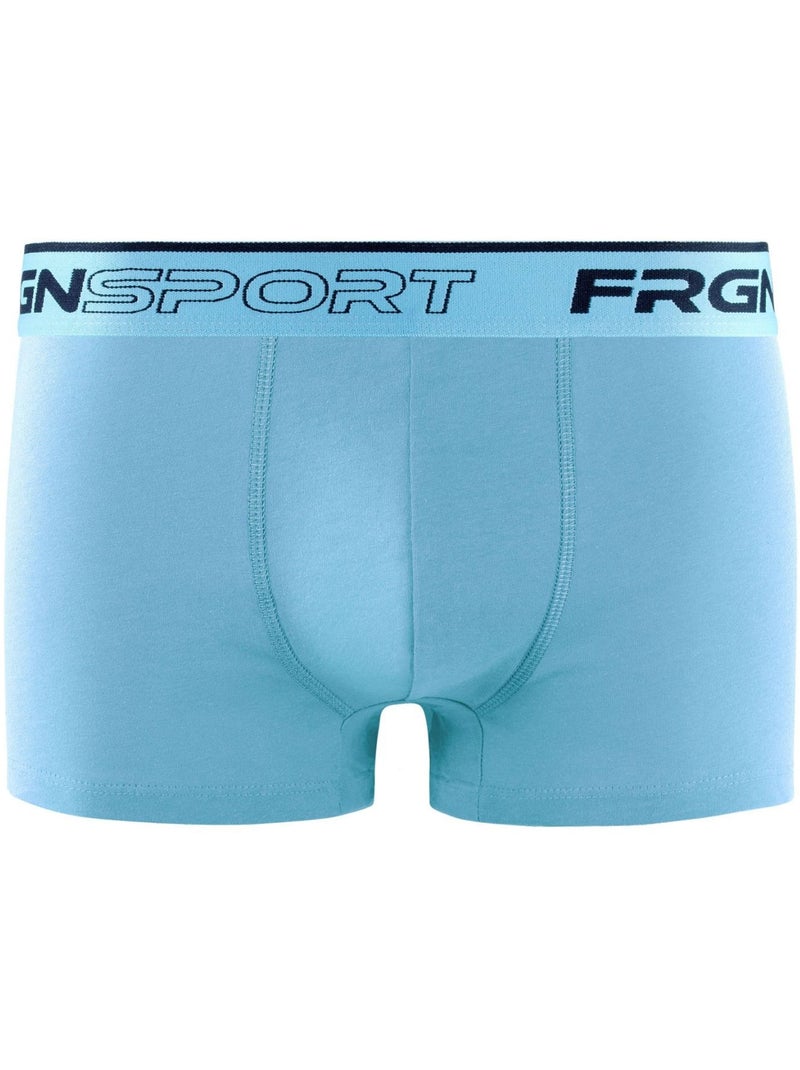 John pastel katoenen boxershorts voor heren (verpakking van 4) Blauw - Kiabi