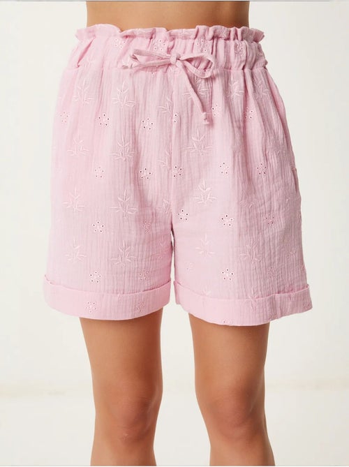 Joli mini-short taille haute à cordon de serrage avec détail de bordure istanbul - Kiabi Joli mini-short taille haute à cordon de serrage avec détail de bordure istanbul - Kiabi