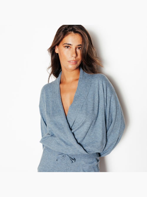Joliane wikkeltrui blauw - Kiabi
