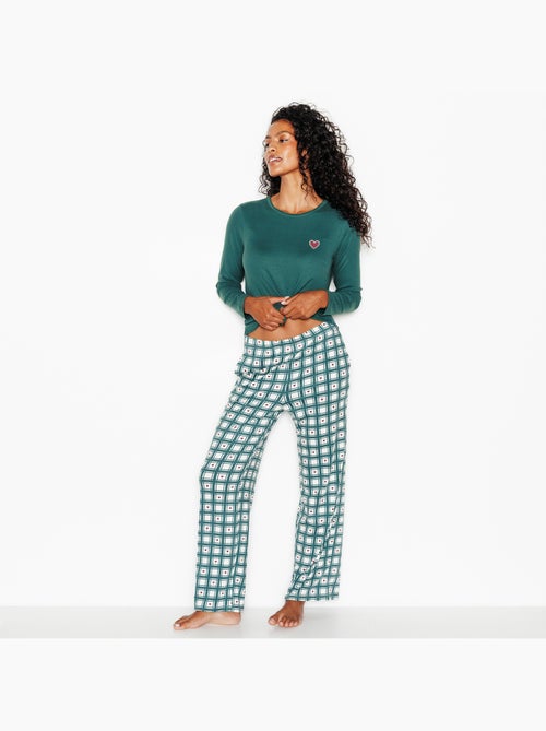 Jolisa pyjamabroek multikleur groen - Kiabi