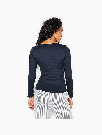 Jolisa t-shirt lange mouwen blauw