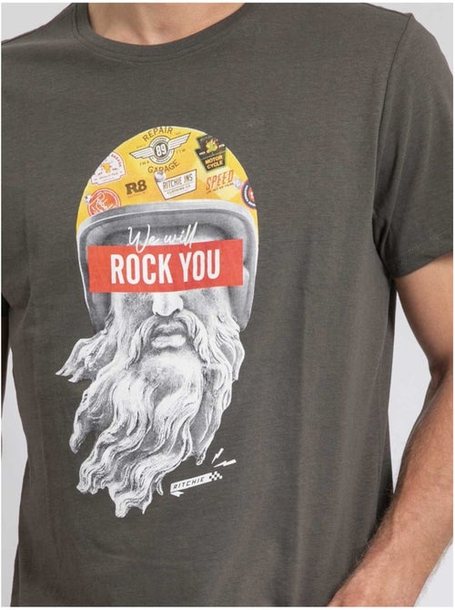 Jomodek t-shirt met ronde hals van puur katoen - Kiabi Jomodek t-shirt met ronde hals van puur katoen - Kiabi