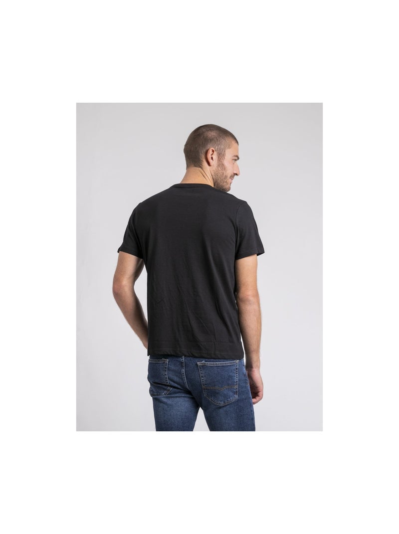 Jomodek t-shirt met ronde hals van puur katoen Zwart - Kiabi