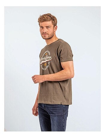 JONAK T-shirt met korte mouwen, ronde hals en gemaakt van puur katoen
