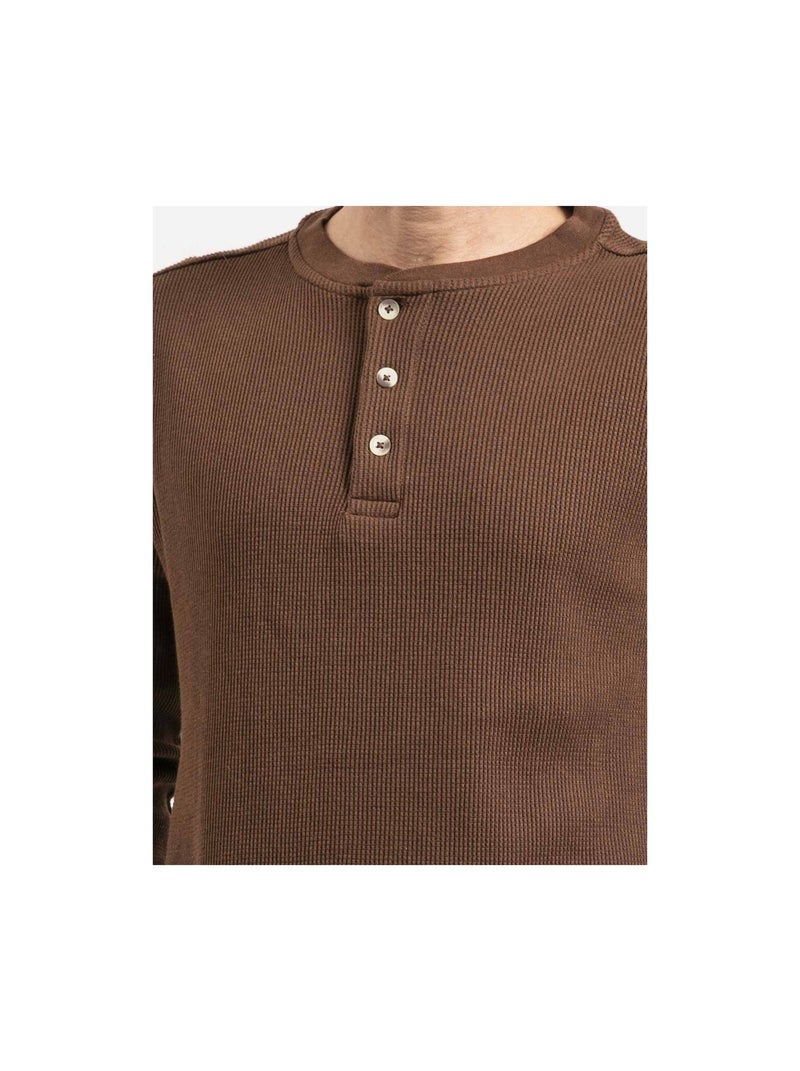 Jonen t-shirt met lange mouwen Bruin - Kiabi