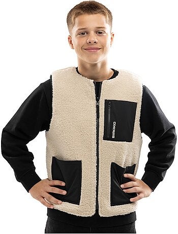 Jongens omkeerbaar sherpa-gevoerd vest