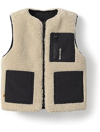 Jongens omkeerbaar sherpa-gevoerd vest