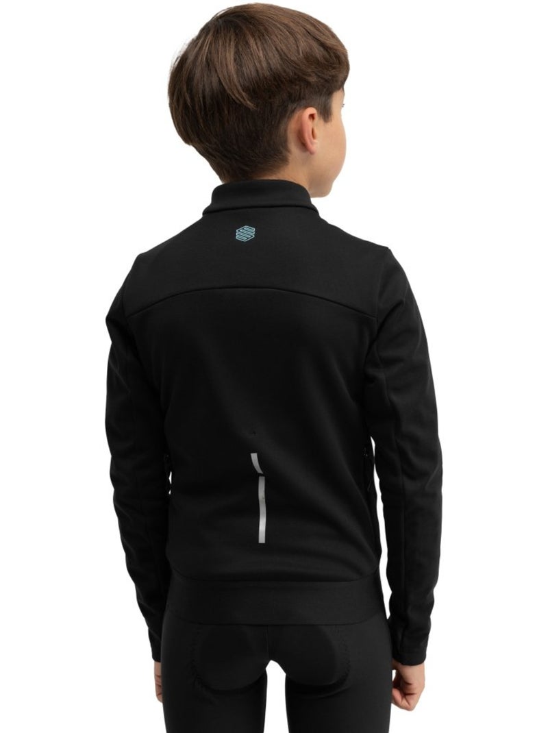 Jongens softshell fietswinterjas Zwart - Kiabi