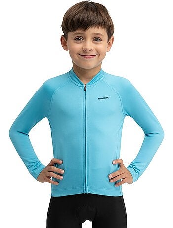 Jongens thermo wielershirt met lange mouwen