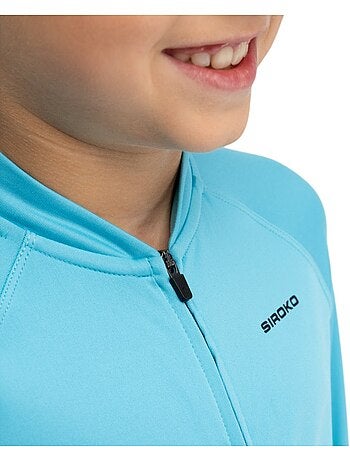 Jongens thermo wielershirt met lange mouwen