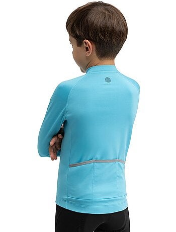 Jongens thermo wielershirt met lange mouwen