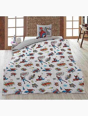 Jongensbeddengoed Spider-Man Marvel 140x200 cm + Sloop 65x65 cm 100% Katoen