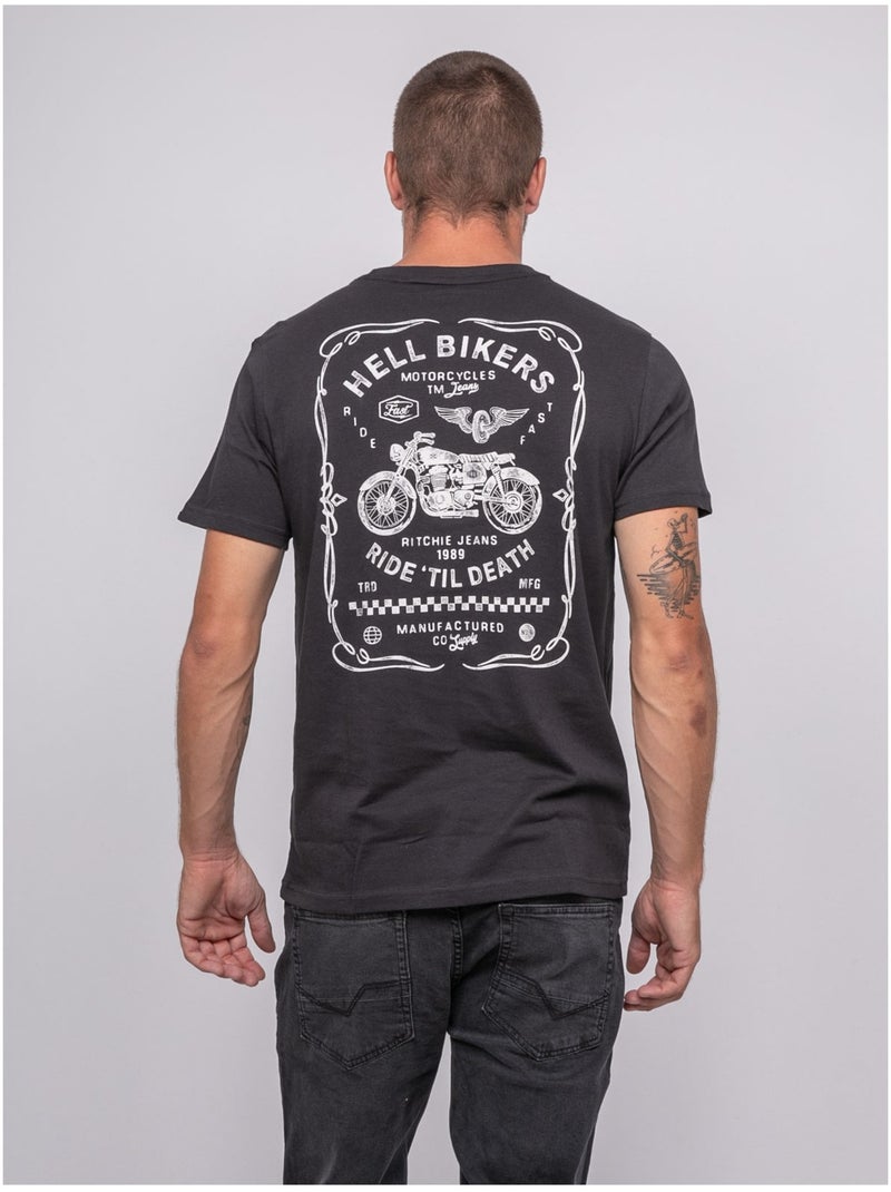 Jopatrio bedrukt t-shirt met korte mouwen Donkergrijs - Kiabi