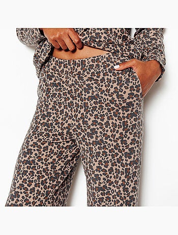 Jordana pyjamabroek multikleur bruin
