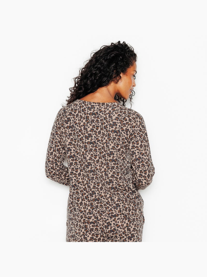 Jordana t-shirt lange mouwen multikleur bruin Caramelbruin - Kiabi