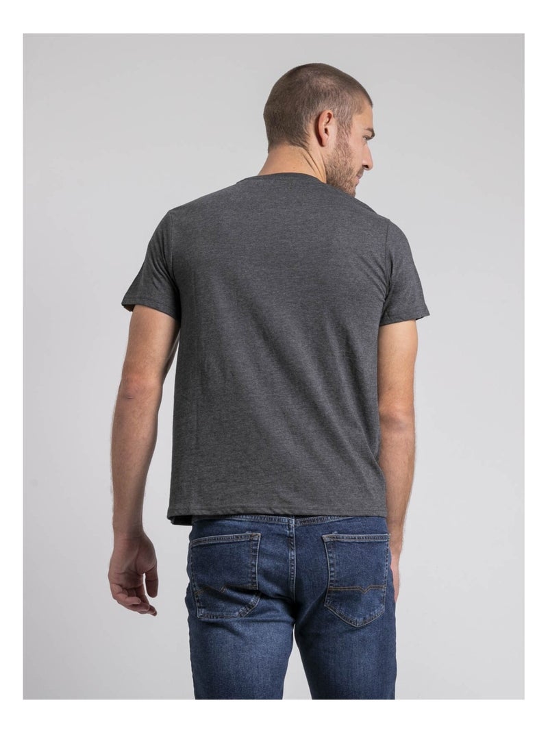 Jorisol t-shirt met ronde hals van puur katoen Donkergrijs - Kiabi