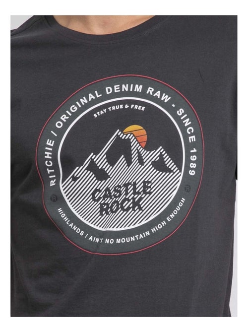 Jorock t-shirt met ronde hals van puur katoen - Kiabi Jorock t-shirt met ronde hals van puur katoen - Kiabi