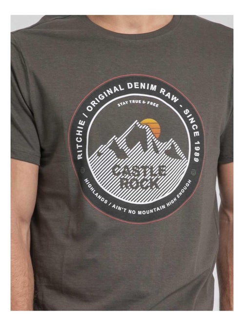 Jorock t-shirt met ronde hals van puur katoen - Kiabi Jorock t-shirt met ronde hals van puur katoen - Kiabi