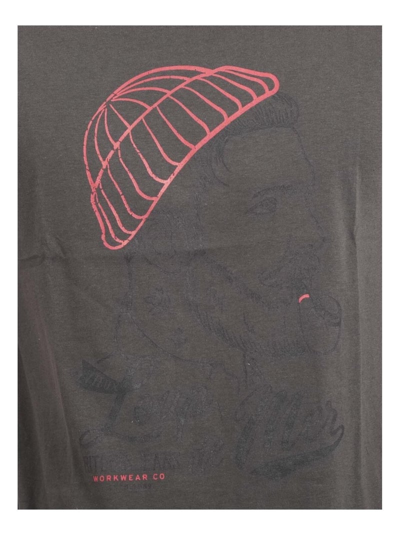 Jouancy t-shirt met korte mouwen, ronde hals en gemaakt van puur katoen Donkergrijs - Kiabi