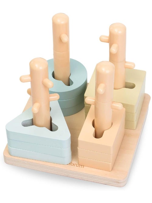 Jouet d'activité montessori, jouet en bois, arc-en-ciel - développement cognitif, enfant 2-3 ans - Kiabi Jouet d'activité montessori, jouet en bois, arc-en-ciel - développement cognitif, enfant 2-3 ans - Kiabi