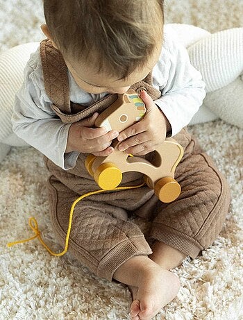 Jouet en bois bébé à tirer