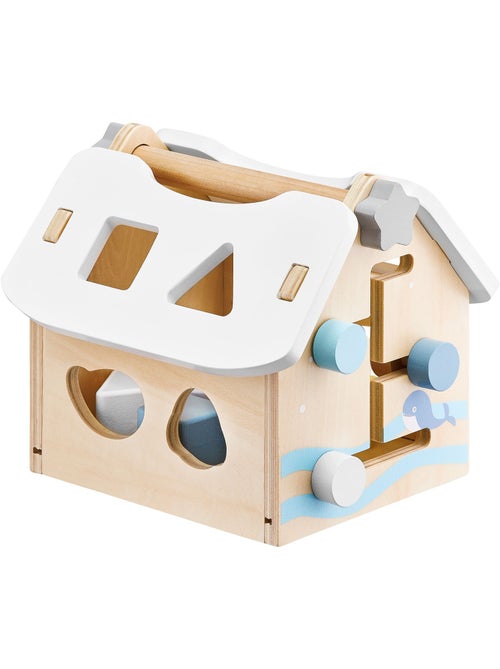Jouet trieur de formes maison en bois 8 pièces éducatif bébé - Kiabi