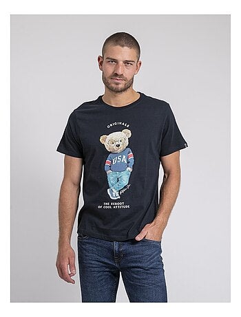 Joulio t-shirt met ronde hals van puur katoen