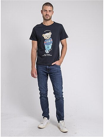 Joulio t-shirt met ronde hals van puur katoen