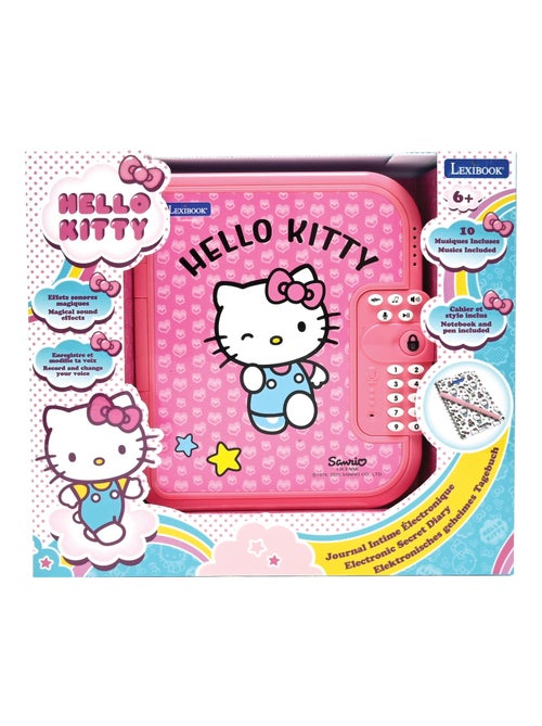 Journal intime électronique avec coffre-fort hello kitty - Kiabi Journal intime électronique avec coffre-fort hello kitty - Kiabi
