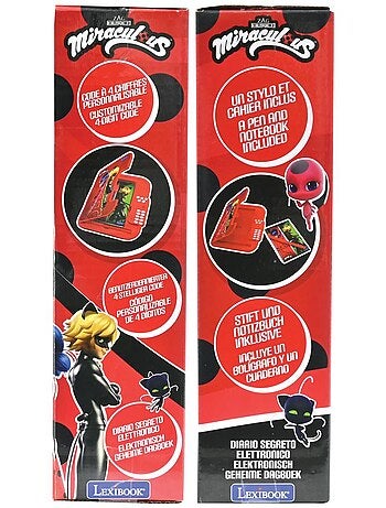Journal intime électronique avec coffre-fort miraculous