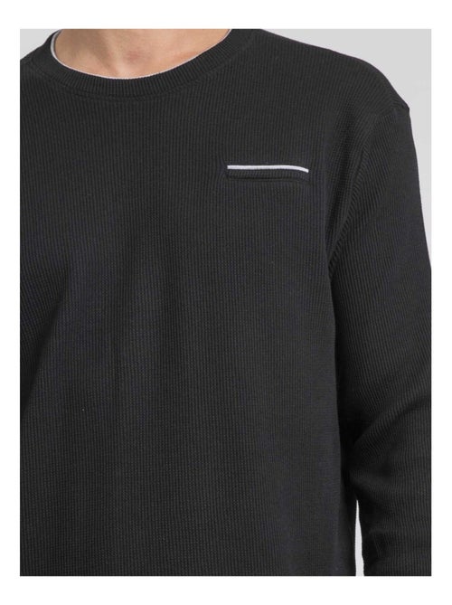 Jovictor t-shirt met ronde hals en lange mouwen en textuur - Kiabi Jovictor t-shirt met ronde hals en lange mouwen en textuur - Kiabi