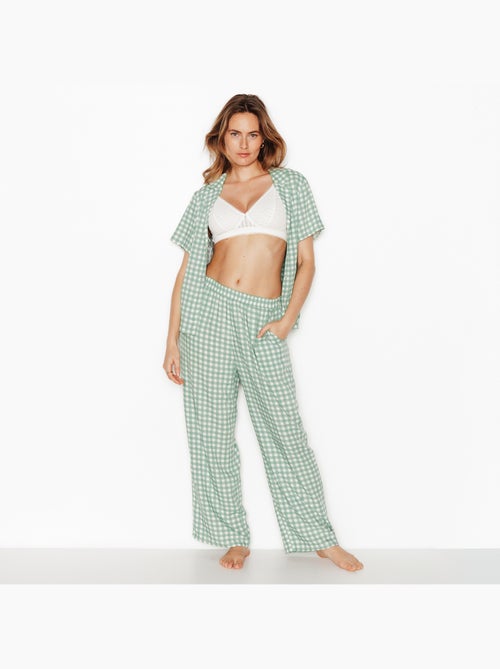 Juillet 7/8 pyjamabroek turkoois - Kiabi